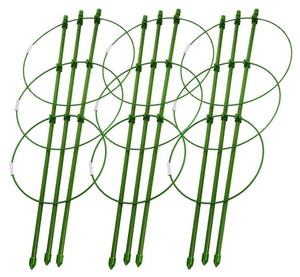 <span class=keywords><strong>Support</strong></span> de plantes en treillis de vigne 17.7 pouces Cage à fleurs Triple pilier en plastique anneaux en fer <span class=keywords><strong>Support</strong></span> de plantes de vigne <span class=keywords><strong>Support</strong></span> de plantes de vigne <span class=keywords><strong>Pot</strong></span> de <span class=keywords><strong>plante</strong></span> cadre en treillis - Product Image 4