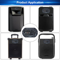 VIRE papan Amplifier Bluetooth Mono 20W, papan amplifikasi modul Amp Audio Kelas D Speaker Portabel baterai Li-ion 74V