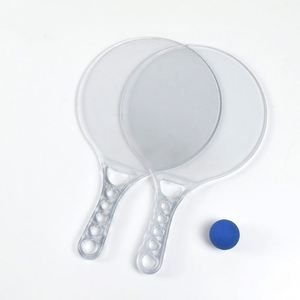 High Quality Summer Promotional Kids <b>Plastic</b> Beach Racket Paddle Ball Game Set - Product Image 4