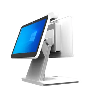 सस्ते दोहरी स्क्रीन 11.6 इंच कैपेसिटिव सभी में एक टच स्क्रीन भुगतान टर्मिनल पीओएस नकदी रजिस्टर डेस्कटॉप कंप्यूटर उपकरण