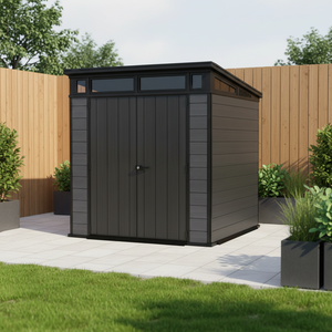 Casetta da <span class=keywords><strong>Giardino</strong></span> Moderna in Plastica per Esterni 6X4 8X6FT - Product Image 2