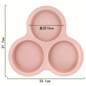 Moule en silicone écologique à 3 cavités cylindriques pour la fabrication de savons, bougies et résines DIY OEM/ODM - Product Image 2