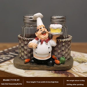 Phong Cách Châu Âu Sáng Tạo Đầu Bếp Gia Vị Chai Nhựa Thủ Công Mỹ Nghệ Máy Tính Để Bàn Trang Trí Cho Khách Sạn Cafe Nhà Hàng Hoặc Tốt Nghiệp Bên - Product Image 6