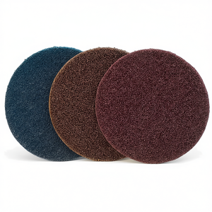 Disques de ponçage Fervi 150 mm, tampons abrasifs pour le conditionnement des surfaces, pour le polissage du métal et du bois - Product Image 2