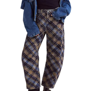 Pantaloni alla caviglia 2025 <span class=keywords><strong>Jeans</strong></span> a botte <span class=keywords><strong>Boyfriend</strong></span> Chic stampati da <span class=keywords><strong>donna</strong></span> con stampa Chic a gamba larga <span class=keywords><strong>Jeans</strong></span> Y2k Patchwork - Product Image 5