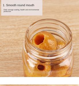16 औंस चौड़ा मुंह ग्लास मसाला जार जार खाद्य भंडारण और जाम जार जार के लिए एल्यूमीनियम ढक्कन के साथ नियमित बैंड - Product Image 5