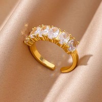 Desain wanita dengan rasa mewah ringan cincin warna-warni trendi penjualan laris cincin berlian tekstur Premium perhiasan dilapis