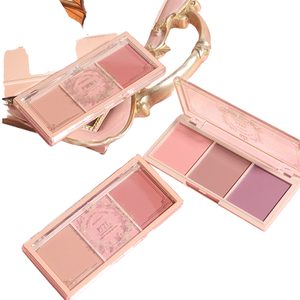 Paleta de Rubor Mate de Doble Textura y 3 Tonos PIPL, Rubor Nude Multiusos, Acabado Natural, Certificado CE, OEM/Marca Privada - Product Image 1