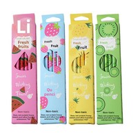 Lot de 12 crayons HB Kawaii en forme de fruits, crayons à dessin en bois mignons en forme de fraise avec gomme, stylo à croquis, fournitures scolaires et de bureau pour enfants, cadeau