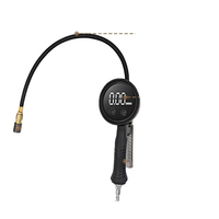 Gonfleur de pneus numérique/à cadran rechargeable avec résolution d'affichage 0,1, port USB, plage de pression 1300 kPa, moniteur de température TPMS pour voitures