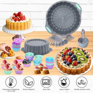 Moules à gâteau en silicone antiadhésifs personnalisables avec logo, pour pain, muffins, pizza – Outils de cuisson, ensemble de moules à pain - Product Image 3
