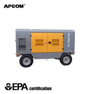 เครื่องอัดอากาศดีเซลกำลังสูง 25 บาร์ 700-1100 ลูกบาศก์ฟุตต่อนาที สำหรับการเจาะหลุมลึกและการทำเหมืองหินแข็ง - Product Image 2