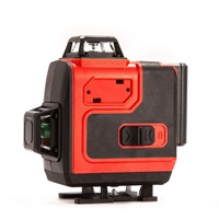Niveau laser vert 4D 16 lignes de qualité industrielle et DIY avec batterie au lithium haute précision, rotation 4x360, à prix réduit