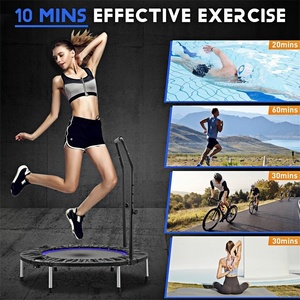 Nouveau mini trampoline pliable, mini trampoline de fitness réglable pour l'intérieur, le jardin, la maison, exercice intérieur, entraînement, trampoline rebondissant - Product Image 1