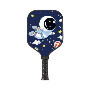 Raquette de pickleball professionnelle sans bords en fibre de verre pour enfants, design interactif parent-enfant, motif <span class=keywords><strong>dessin</strong></span> <span class=keywords><strong>animé</strong></span>, légère 175g, 37cm - Product Image 1