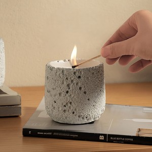 Großhandel ELAN Handgemachte Sojawachs Moderne Steinglas-Duftkerzen Ungiftige Weihnachts- und Erntedankfest-Dekorationskerzen für Zuhause - Product Image 2