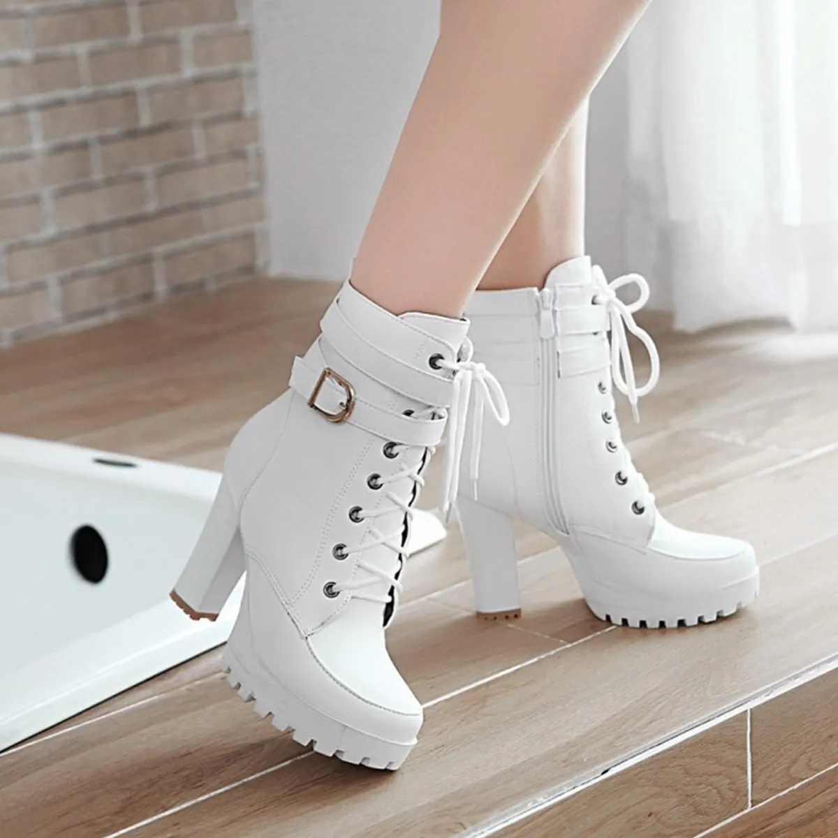 Luxury Boots women shoes square heel knee-high size 44 shoes women new styles spring summer 2023