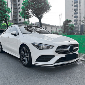 Amp-Z Front Lip Spoiler For Mercedes-Benz CLA-Class C118 X118 Early AMG Line Matte Carbon Fiber Texture Tuning Style - Product Image 2