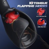 APP-gesteuerter Männlicher Masturbator Automatische Vibration Zungenleck-Penis-Massagegerät Elektrischer Männlicher Lusttrainer Vibrator-Spielzeug