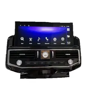 Pantalla antideslumbrante Blue-Ray Precio de fábrica 12,3 "Reproductor multimedia Android Navegación GPS para Toyota LandCruiser LC200 2016-2021C