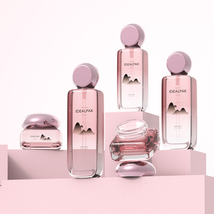 עיצוב חדש זכוכית skincare ערכת עיצוב חדש משאבת קרם זכוכית ריקה בקבוק קרם עם מכסה - Product Image 4