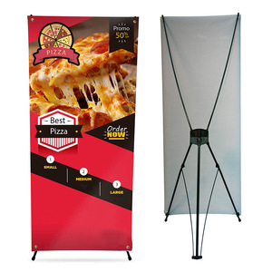 Bán Buôn Hiện Đại X-Biểu Ngữ Đứng Cho Quảng Cáo Ngoài Trời Chất Lượng Cao <span class=keywords><strong>PVC</strong></span> Gió Không Thấm Nước Thân Thiện Với Môi Có Thể Gập Lại Hiển Thị Giá - Product Image 5