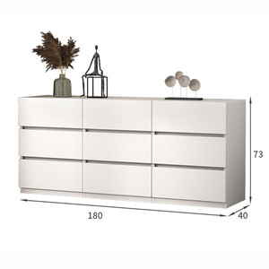 Bắc Âu mộc mạc phòng đẹp Gỗ trắng ngực của <span class=keywords><strong>9</strong></span> ngăn kéo tủ cho phòng khách phòng ngủ hành lang Tủ thiết kế - Product Image 4