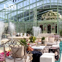 Carpa de Lujo Personalizada para Eventos al Aire Libre, de Aluminio, Transparente, Tipo Atrio, para Bodas y Fiestas, con Capacidad para 500 Personas