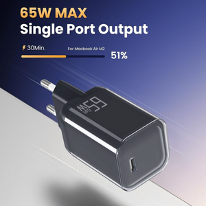 Chargeur GaN portable 45W 65W en gros, adaptateur secteur USB-C PD 3.0, chargeur mural rapide pour ordinateur portable Huawei <span class=keywords><strong>Xiaomi</strong></span>, chargeur USB-C - Product Image 5