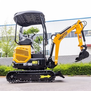 รถขุดตีนตะขาบไฮท็อป HT-18C ระบบไฮดรอลิก อุปกรณ์ก่อสร้าง - Product Image 1