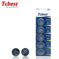 Batería de manganeso de litio CR1616 3V 50 MAH barata de China para relojes llave remota de coche celda de botón de litio OEM aceptar