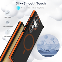 Geschikt voor Samsung Galaxy S26 Ultra telefoonhoesje, nieuwe matte hoes met verborgen camera standaard, volledige bescherming, valbestendig, magnetisch opladen