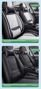 Coussin de siège de voiture en PU OEM ODM, 13 pièces, universel, haute qualité, ensemble complet pour 5 sièges, housse de siège de voiture - Product Image 3