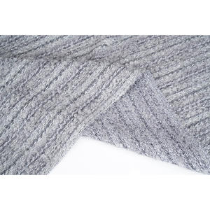 Tela Tweed de Primera Calidad Hecha en Corea, Gris Plateado con Brillo, Textura Chenille, OEM y ODM, Textil Tejido Personalizado - Product Image 5