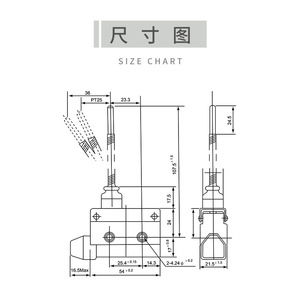 Micro-interrupteur électrique étanche CNTD Changde CZ-7166 à ressort auto-réinitialisable SPDT en plastique - Product Image 1