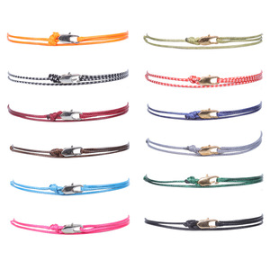 Snap Hook Bọc Unisex Handmade Surfer Bãi Biển Có Thể Điều Chỉnh Không Thấm Nước Chuỗi Rope Vòng Đeo Tay - Product Image 1