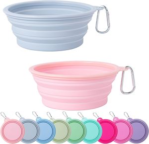 Tazón Plegable de Silicona 2 en 1 para Mascotas, para Comida y Agua, para Perros y Gatos, Personalizable - Product Image 1