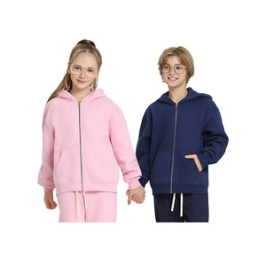 Conjunto de Sudadera con Capucha y Cremallera Personalizada con Estampado de Grafiti Urbano Informal de Felpa 100% Algodón para Niños - Product Image 5