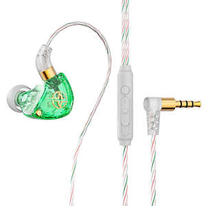 Écouteurs filaires à surface diamantée, écouteurs intra-auriculaires à crochet 3,5 mm, microphone, réduction active du bruit, cordon de 1,2 m, basses puissantes pour le jeu - Product Image 5