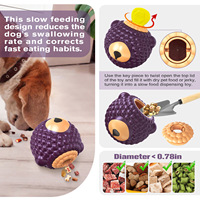 Produit le plus vendu du fabricant de fournitures pour animaux de compagnie société de gros le chien léchant mâchant une tasse de nourriture lente et le jouet pour chien qui fuit