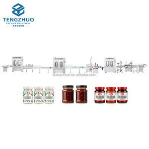 Línea <span class=keywords><strong>de</strong></span> Producción <span class=keywords><strong>de</strong></span> Salsas Totalmente Automática para Llenado, Lavado, Tapado y Etiquetado <span class=keywords><strong>de</strong></span> Botellas, Cumple con las Normas <span class=keywords><strong>de</strong></span> Seguridad Alimentaria - Product Image 1