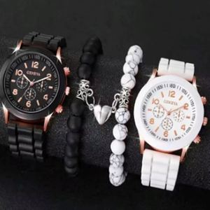 INS Hot Sale Men's Sports <b>Watch</b> <b>Set</b>, Fashion Casual Wristwatch Combo Gift Box, Quartz <b>Watch</b> Bundle for Holiday Gift - Product Image 4