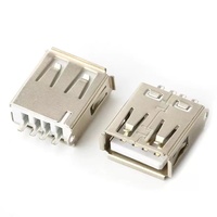 Factory Wholesale Phone Accessories USB Connector Price USB 2.0 PCB Connector Plug 4Pins Male Type a Charging Port Connector
