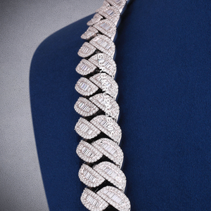 Collar de Cadena de Bolas con Diamantes VVS, Amuleto Personalizado de Hip Hop para Hombre, Plata de Ley 925, Regalo de Boda - Product Image 1