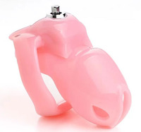 LOVE New PVC Anillo que se puede abrir Desmontar Diseño abatible PVC Cock Cage Dispositivo de castidad masculina Juguetes sexuales. Candado de pene de PVC médico macho
