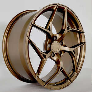 Jante de roue couleur bronze 19 pouces 5x114.3 roues <span class=keywords><strong>jantes</strong></span> en <span class=keywords><strong>alliage</strong></span> concave profond bronze brossé pour Peugeot <span class=keywords><strong>208</strong></span> Suzuki Vitara - Product Image 2