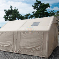 Camping gonflable de famille de tente d'air d'Oxford portatif extérieur avec le tissu imperméable de coton de PVC pour le glamping extérieur