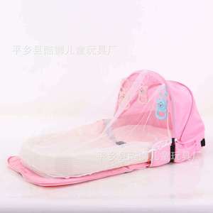 Cuna Portátil Plegable para Bebé, Anti-Compresión, con Mosquitera, para Recién Nacidos, Cuna de Viaje - Product Image 5