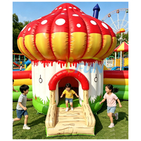 Castillo Inflable con Personajes de Dibujos Animados, Juego Interior para Niños Pequeños, Material de PVC, Fácil de Instalar, Uso Comercial para Fiestas