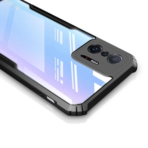Custodia Ibrida Antiurto in TPU e PC per Xiaomi <span class=keywords><strong>Mi</strong></span> 11 Lite 11 Ultra <span class=keywords><strong>11T</strong></span> 12 <span class=keywords><strong>Pro</strong></span> con <span class=keywords><strong>Cover</strong></span> Posteriore Trasparente - Product Image 1